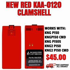 KAA 0120 RED CLAMSHELL FOR BK KNG/KNG2 RADIOS